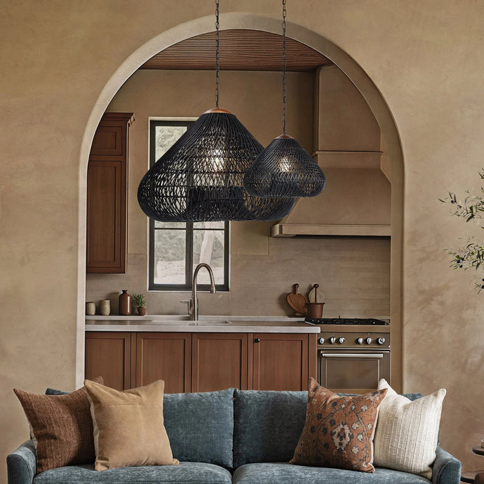 Classic Home - Lili Hanging Large Lamp in Black - 56005172
