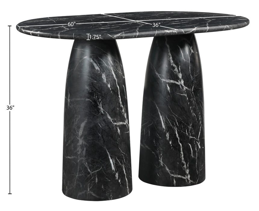 Meridian Furniture - Cosenza Concrete Indoor/Outdoor Counter Table - 787Black-T60 - GreatFurnitureDeal