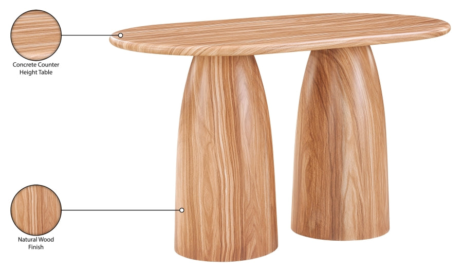 Meridian Furniture - Cosenza Concrete Indoor/Outdoor Counter Table - 787Natural-T60 - GreatFurnitureDeal