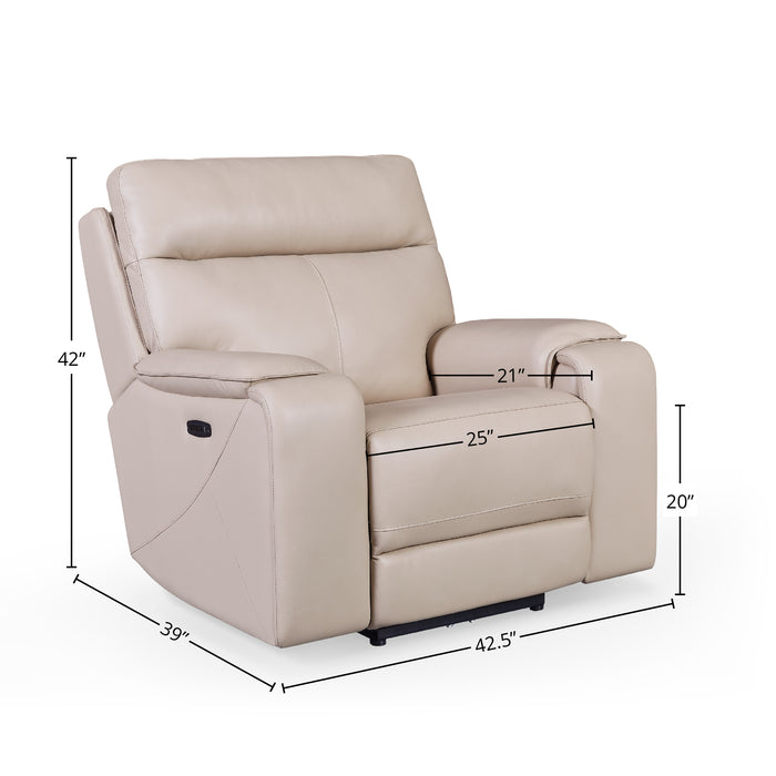 GFD Leather - Bandera Dual Zero Gravity Power Layflat Glider Recliner - M538-10 - GreatFurnitureDeal