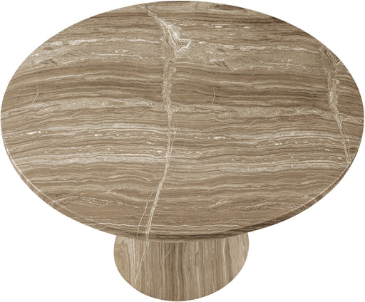 Meridian Furniture - Aquino 43.5" Concrete Indoor/Outdoor Dining Table - 811Beige-T - GreatFurnitureDeal