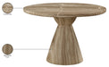 Meridian Furniture - Aquino 43.5" Concrete Indoor/Outdoor Dining Table - 811Beige-T - GreatFurnitureDeal