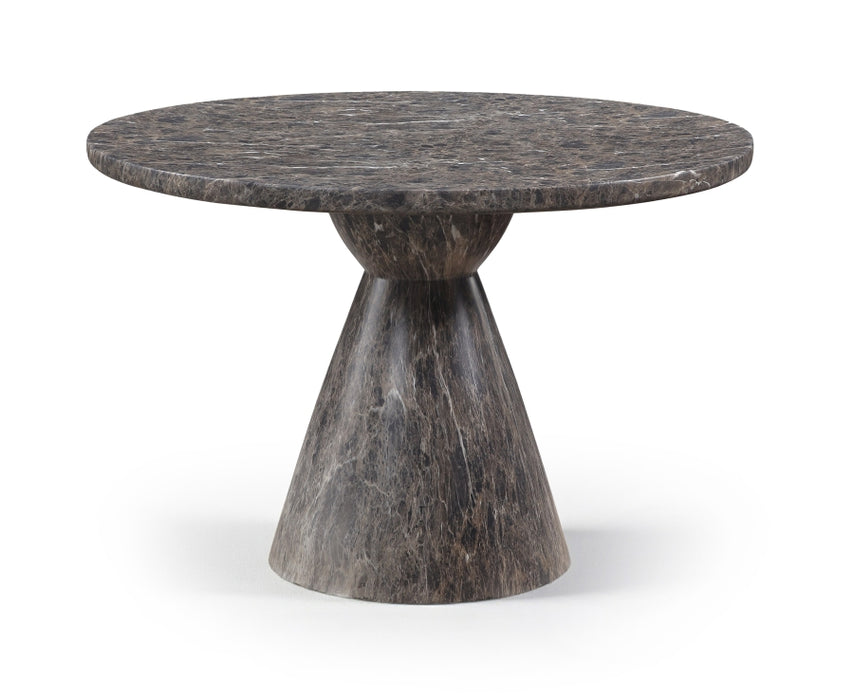 Meridian Furniture - Aquino 43.5" Concrete Indoor/Outdoor Dining Table - 811Brown-T - GreatFurnitureDeal