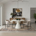 Meridian Furniture - Aquino 43.5" Concrete Indoor/Outdoor Dining Table - 811White-T - GreatFurnitureDeal