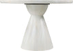 Meridian Furniture - Aquino 43.5" Concrete Indoor/Outdoor Dining Table - 811White-T - GreatFurnitureDeal