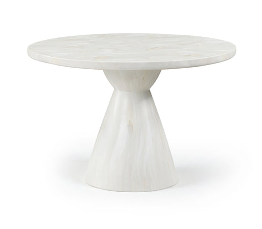 Meridian Furniture - Aquino 43.5" Concrete Indoor/Outdoor Dining Table - 811White-T - GreatFurnitureDeal