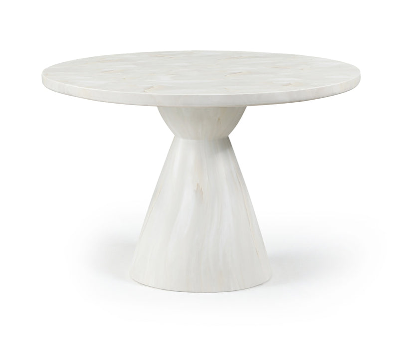 Meridian Furniture - Aquino 43.5" Concrete Indoor/Outdoor Dining Table - 811White-T - GreatFurnitureDeal