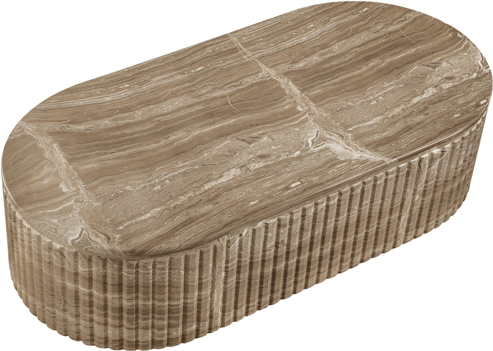 Meridian Furniture - Catania Concrete Indoor/Outdoor Coffee Table - 874Beige-CT - GreatFurnitureDeal