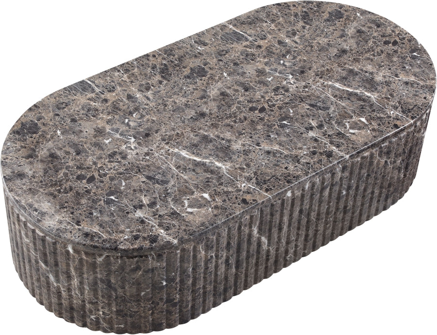 Meridian Furniture - Catania Concrete Indoor/Outdoor Coffee Table - 874Brown-CT - GreatFurnitureDeal