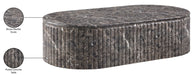 Meridian Furniture - Catania Concrete Indoor/Outdoor Coffee Table - 874Brown-CT - GreatFurnitureDeal