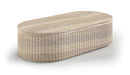 Meridian Furniture - Catania Concrete Indoor/Outdoor Coffee Table - 874Travertine-CT - GreatFurnitureDeal