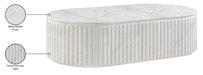 Meridian Furniture - Catania Concrete Indoor/Outdoor Coffee Table - 874White-CT - GreatFurnitureDeal