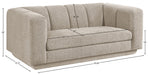 Meridian Furniture - Modari 70.25" Fabric Upholstered Loveseat - 143Beige-L - GreatFurnitureDeal