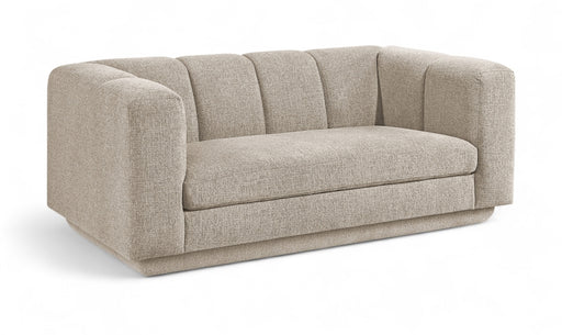 Meridian Furniture - Modari 70.25" Fabric Upholstered Loveseat - 143Beige-L - GreatFurnitureDeal