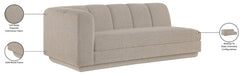 Meridian Furniture - Modari 76.75" Fabric Upholstered Sofa - 143Beige-LAS - GreatFurnitureDeal