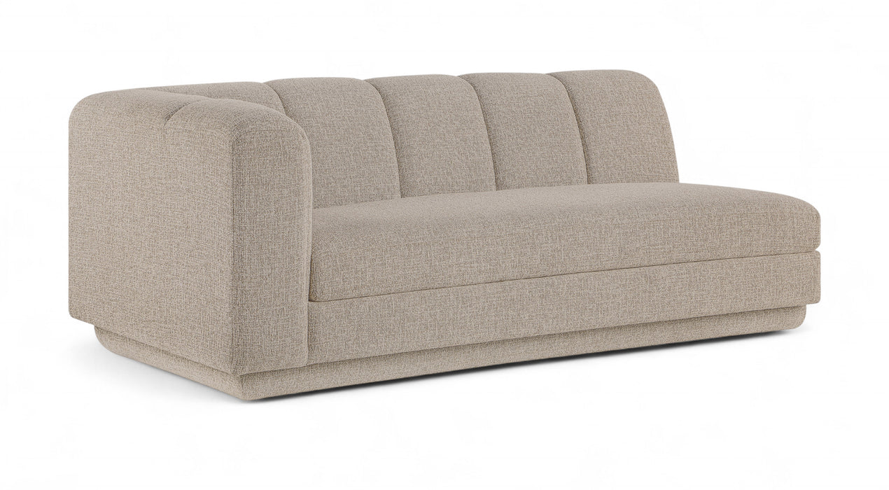 Meridian Furniture - Modari 76.75" Fabric Upholstered Sofa - 143Beige-LAS - GreatFurnitureDeal