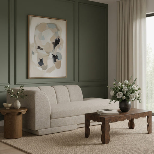 Meridian Furniture - Modari Fabric Upholstered Chaise Lounge - 143Beige-LC - GreatFurnitureDeal