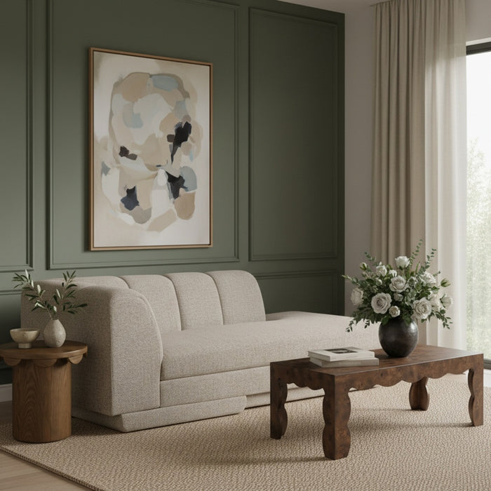 Meridian Furniture - Modari Fabric Upholstered Chaise Lounge - 143Beige-LC - GreatFurnitureDeal