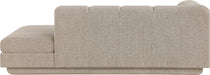 Meridian Furniture - Modari Fabric Upholstered Chaise Lounge - 143Beige-LC - GreatFurnitureDeal