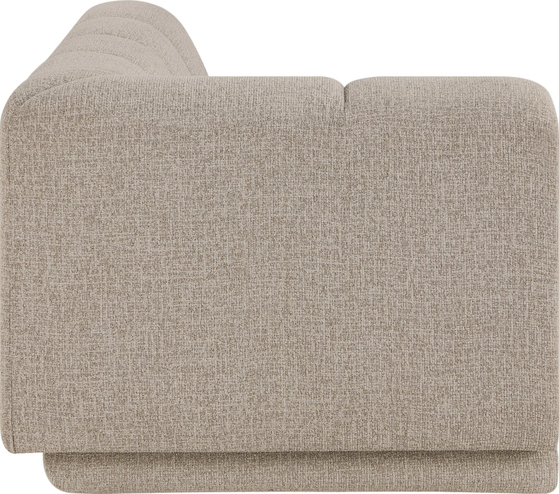 Meridian Furniture - Modari Fabric Upholstered Chaise Lounge - 143Beige-LC - GreatFurnitureDeal