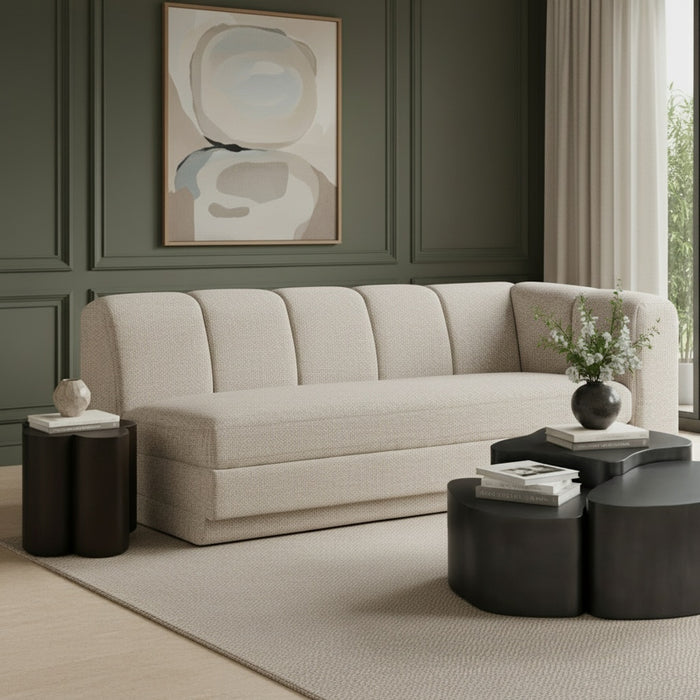 Meridian Furniture - Modari 76.75" Fabric Upholstered Sofa - 143Beige-RAS - GreatFurnitureDeal