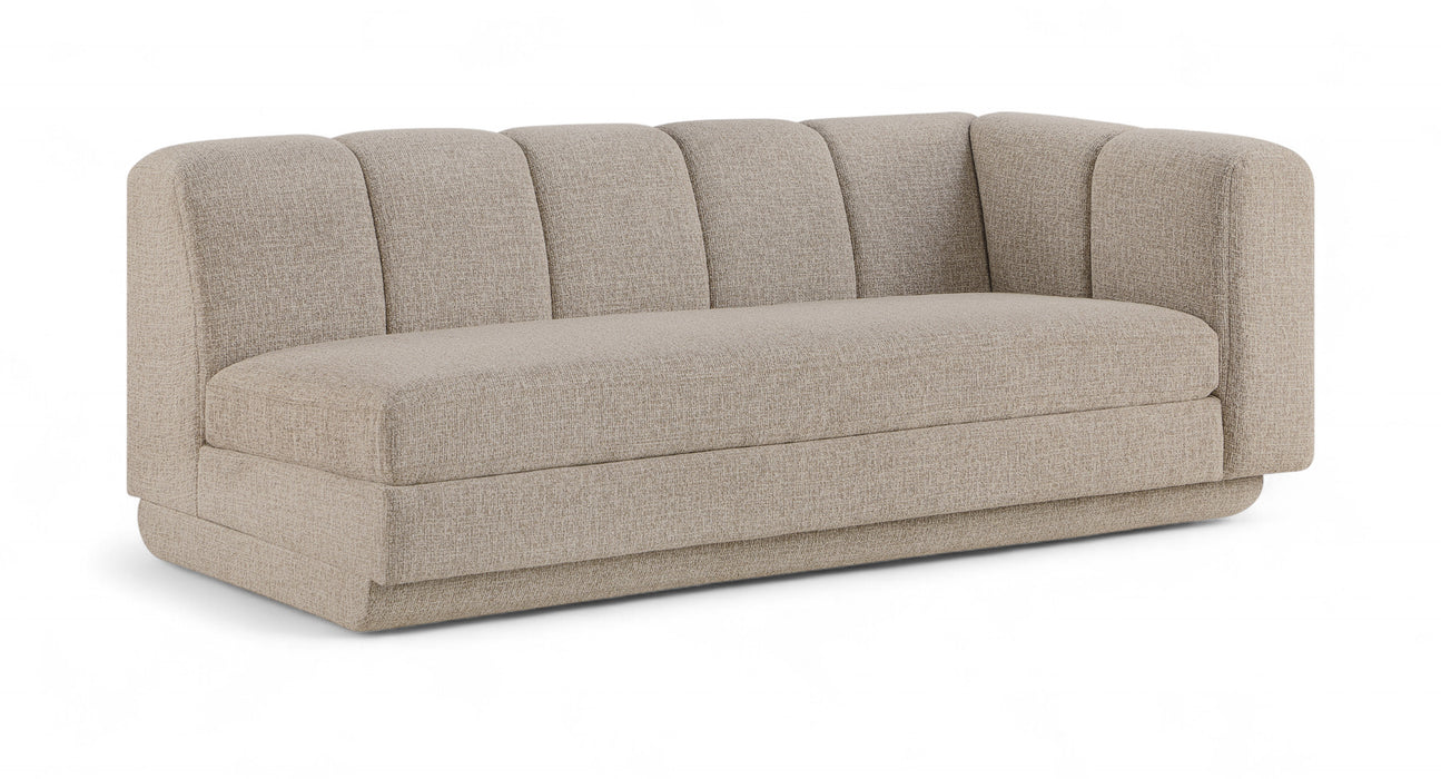 Meridian Furniture - Modari 76.75" Fabric Upholstered Sofa - 143Beige-RAS - GreatFurnitureDeal