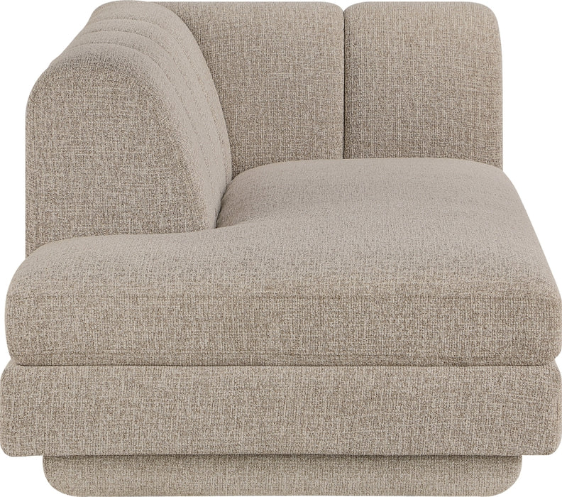 Meridian Furniture - Modari Fabric Upholstered Chaise Lounge - 143Beige-RC - GreatFurnitureDeal