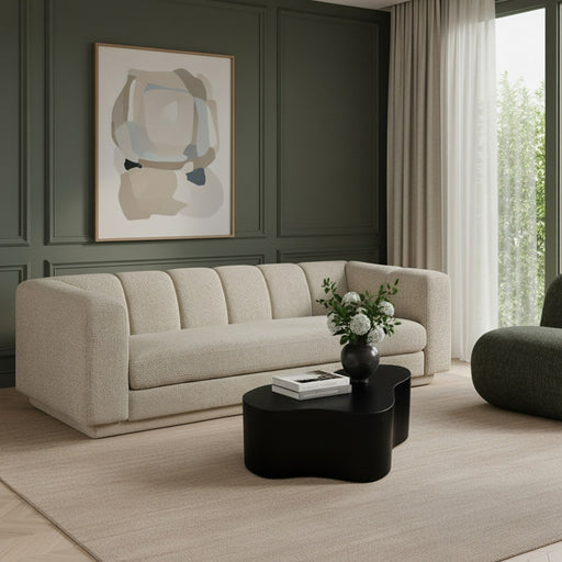 Meridian Furniture - Modari 95" Fabric Upholstered Sofa - 143Beige-S - GreatFurnitureDeal