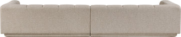 Meridian Furniture - Modari 153.5" Fabric Upholstered 2 Piece Modular Sofa - 143Beige-S2A - GreatFurnitureDeal