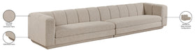 Meridian Furniture - Modari 153.5" Fabric Upholstered 2 Piece Modular Sofa - 143Beige-S2A - GreatFurnitureDeal