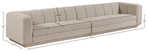 Meridian Furniture - Modari 153.5" Fabric Upholstered 2 Piece Modular Sofa - 143Beige-S2A - GreatFurnitureDeal