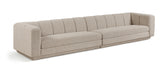Meridian Furniture - Modari 153.5" Fabric Upholstered 2 Piece Modular Sofa - 143Beige-S2A - GreatFurnitureDeal