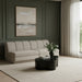 Meridian Furniture - Modari 80" Fabric Upholstered 2 Piece Armless Modular Sofa - 143Beige-S2B - GreatFurnitureDeal