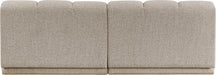 Meridian Furniture - Modari 80" Fabric Upholstered 2 Piece Armless Modular Sofa - 143Beige-S2B - GreatFurnitureDeal