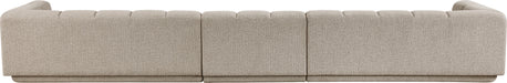 Meridian Furniture - Modari 193.5" Fabric Upholstered 3 Piece Modular Sofa - 143Beige-S3A - GreatFurnitureDeal