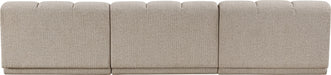 Meridian Furniture - Modari 120" Fabric Upholstered 3 Piece Armless Modular Sofa - 143Beige-S3B - GreatFurnitureDeal