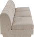 Meridian Furniture - Modari 120" Fabric Upholstered 3 Piece Armless Modular Sofa - 143Beige-S3B - GreatFurnitureDeal