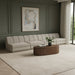 Meridian Furniture - Modari 160" Fabric Upholstered 4 Piece Armless Modular Sofa - 143Beige-S4B - GreatFurnitureDeal