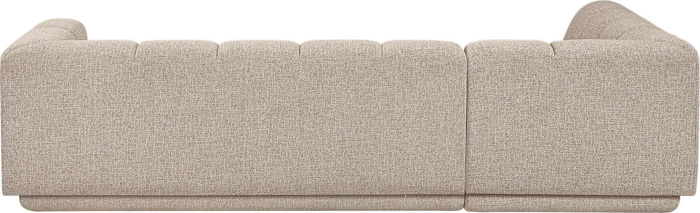Meridian Furniture - Modari 114.25" Fabric Upholstered 2 Piece Modular Sectional - 143Beige-Sec2A - GreatFurnitureDeal