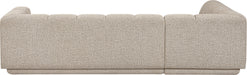 Meridian Furniture - Modari 114.25" Fabric Upholstered 2 Piece Modular Sectional - 143Beige-Sec2A - GreatFurnitureDeal