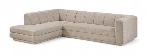 Meridian Furniture - Modari 114.25" Fabric Upholstered 2 Piece Modular Sectional - 143Beige-Sec2A - GreatFurnitureDeal