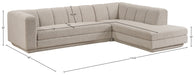 Meridian Furniture - Modari 114.25" Fabric Upholstered 2 Piece Modular Sectional - 143Beige-Sec2B - GreatFurnitureDeal