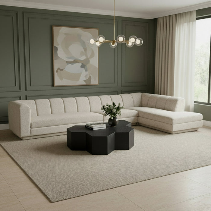 Meridian Furniture - Modari 154.25" Fabric Upholstered 3 Piece Modular Sectional - 143Beige-Sec3A - GreatFurnitureDeal