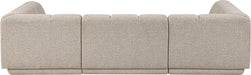 Meridian Furniture - Modari 115" Fabric Upholstered 3 Piece Modular Sectional - 143Beige-Sec3C - GreatFurnitureDeal