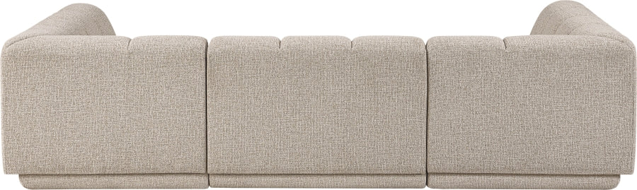 Meridian Furniture - Modari 115" Fabric Upholstered 3 Piece Modular Sectional - 143Beige-Sec3C - GreatFurnitureDeal