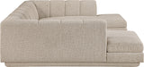 Meridian Furniture - Modari 115" Fabric Upholstered 3 Piece Modular Sectional - 143Beige-Sec3C - GreatFurnitureDeal