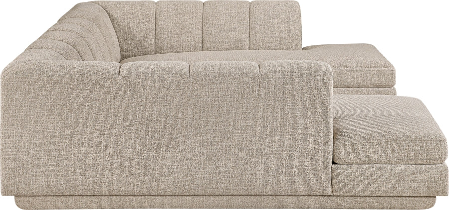 Meridian Furniture - Modari 115" Fabric Upholstered 3 Piece Modular Sectional - 143Beige-Sec3C - GreatFurnitureDeal