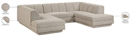 Meridian Furniture - Modari 115" Fabric Upholstered 3 Piece Modular Sectional - 143Beige-Sec3C - GreatFurnitureDeal