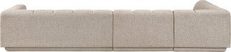 Meridian Furniture - Modari 154.25" Fabric Upholstered 3 Piece Modular Sectional - 143Beige-Sec3D - GreatFurnitureDeal