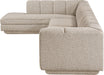 Meridian Furniture - Modari 154.25" Fabric Upholstered 3 Piece Modular Sectional - 143Beige-Sec3D - GreatFurnitureDeal
